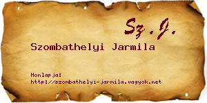 Szombathelyi Jarmila névjegykártya